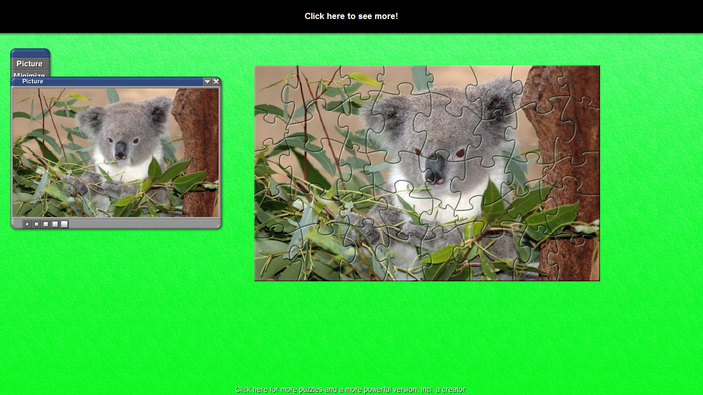 Click to view TL Greedy Koala Puzzle 1 screenshot